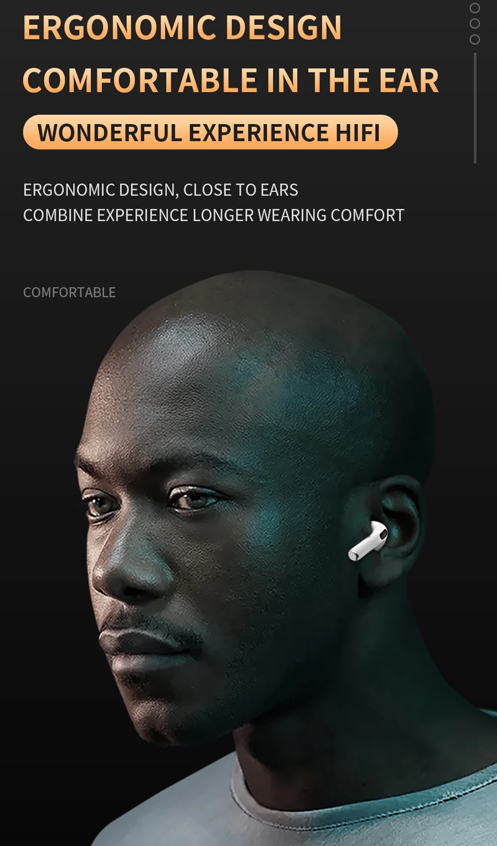Air d'origine Pro6 Casque Sans Fil Avec Micro TWS Fone Bluetooth Écouteurs Stéréo Écouteurs Sport Écouteur Pour IOS et Android