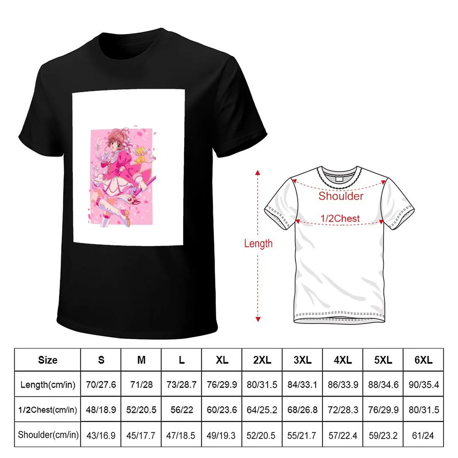 Cardcaptor Sakura Pinky Dream T-Shirt Big and Tall Basic Tee Shirt