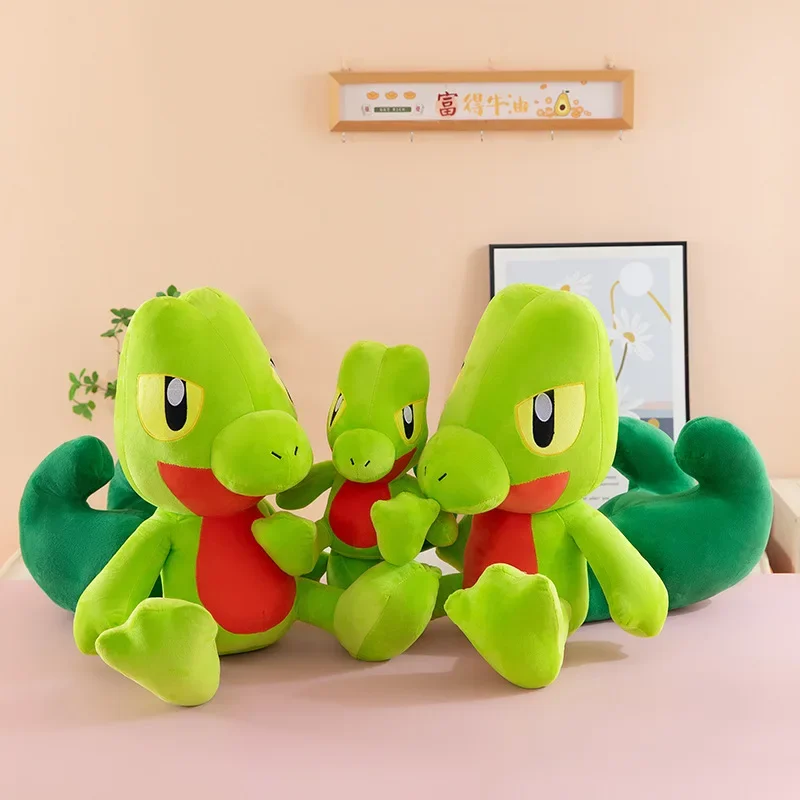 

Kawaii 35/60 см Treecko Pokemon плюшевые игрушки аниме кукла мультфильм лягушка большой Pokémon плюшевый подарок для детей на Рождество и день рождения