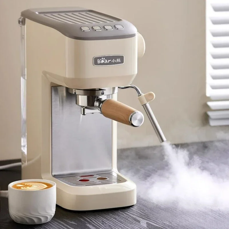 Bear 220V Espresso Machine Small Household Steam Milk Froth Coffee All-in-one Machine Portable Coffee Maker