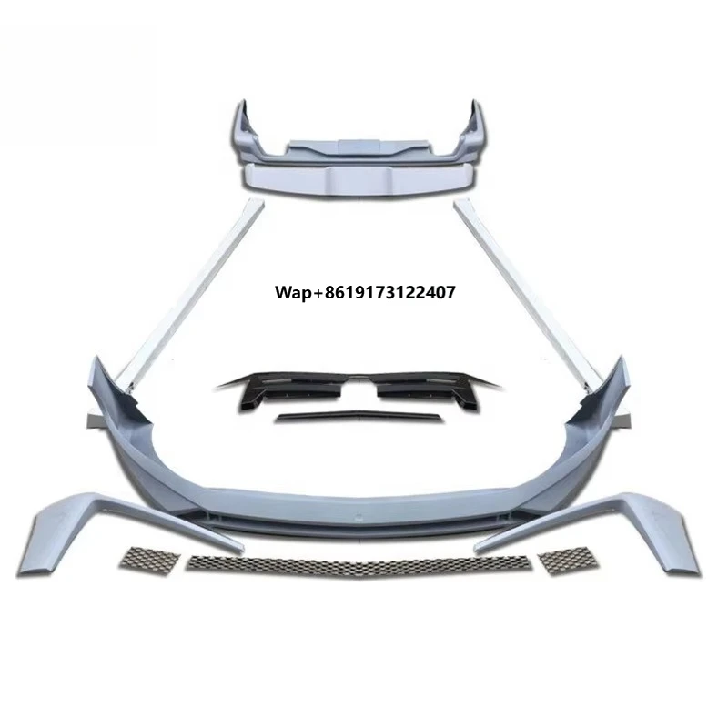 

New Look Body Kit Body Set with Front Bumper Rear Diffuser Rear Wing Exhaust Tips for T6 ABT Body Facelift