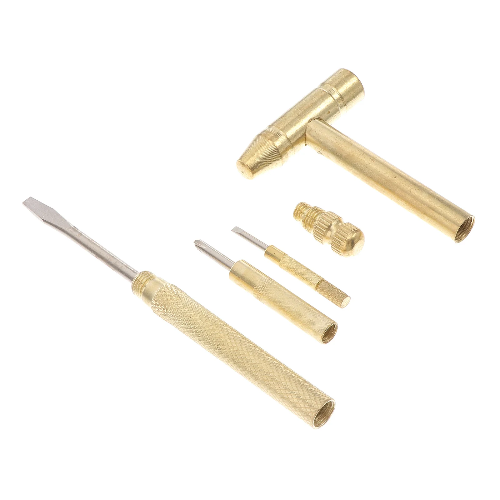 6 in 1 Multifunctional Mini Ball Hammer Screwdriver Set Durable Portable Multipurpose Repair Tool Double Headed Hammer