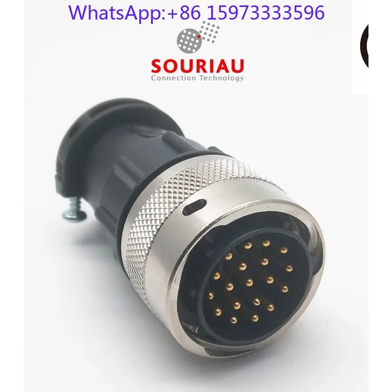 19 Pin Circular Industrial Connector Kit Male Plug With Cable Tail Clip Waterproof 19-Core Aviation Plug ForAutomation Equipment