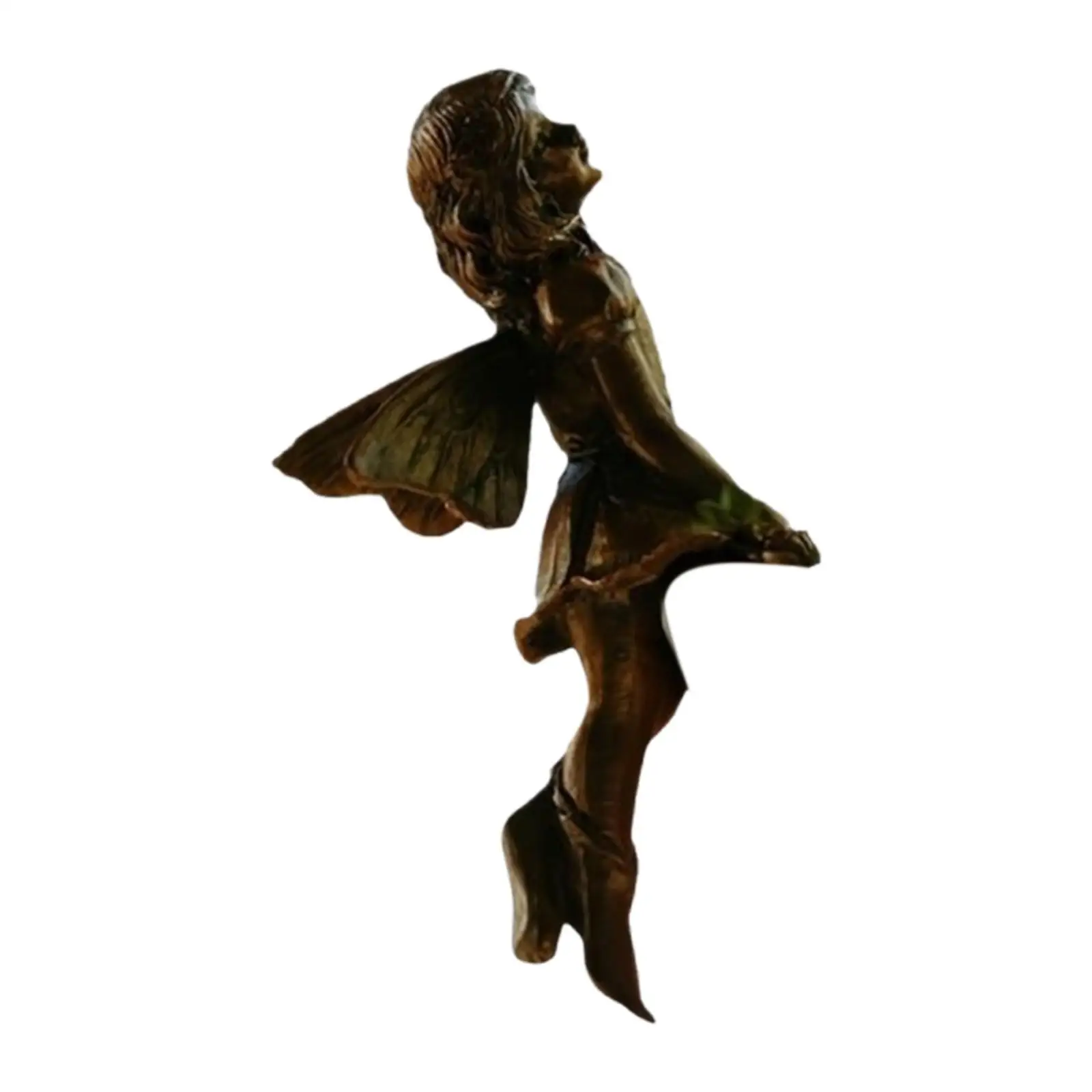 4 Pieces Flying Fairies Figurines Flower Fairy Potted Pendant Fairy Garden,Angel Statue Flower Pot Huggers for Garden Lawn