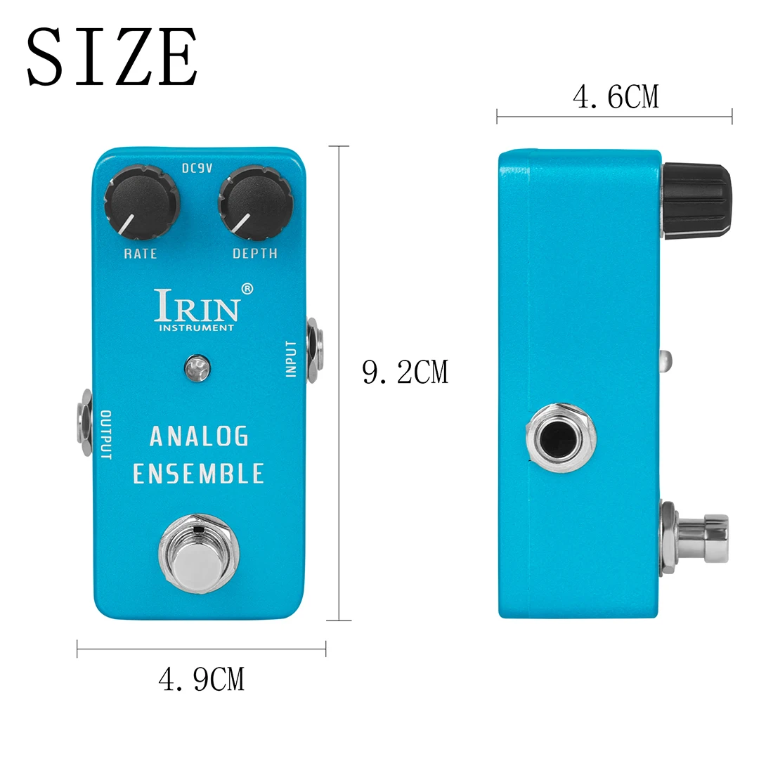 IRIN RS-07 Analog Ensemble Guitar Effect Pedal Simulate The Pure Line Chorus Effects True Bypass Pedal Ideal Choice for Guitar
