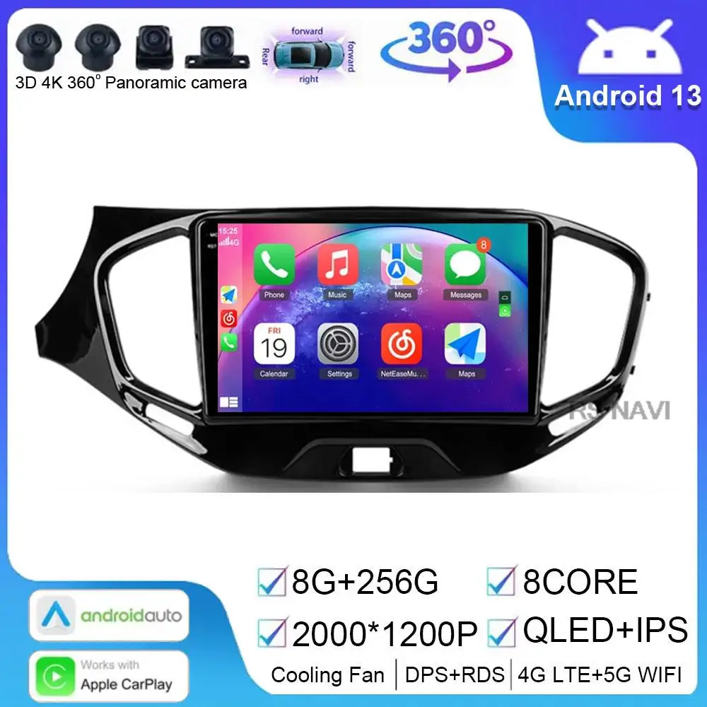 

Android 14 Car Radio For LADA Vesta Cross Sport 2015 - 2020 Auto Multimedia Video Player Navigation GPS Rear camera Bluetooth 5G