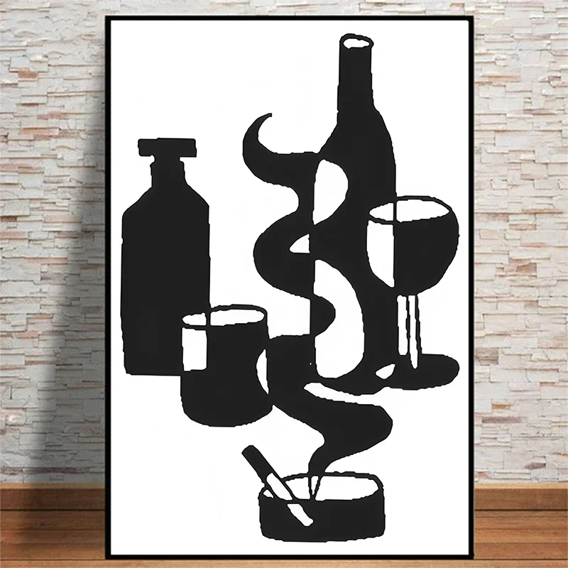 

Abstract Quotes Shapes Poster Canvas Painting Eggs Modern Print Wall Art for Living Room Bedroom Home Decoration Birthday Gift