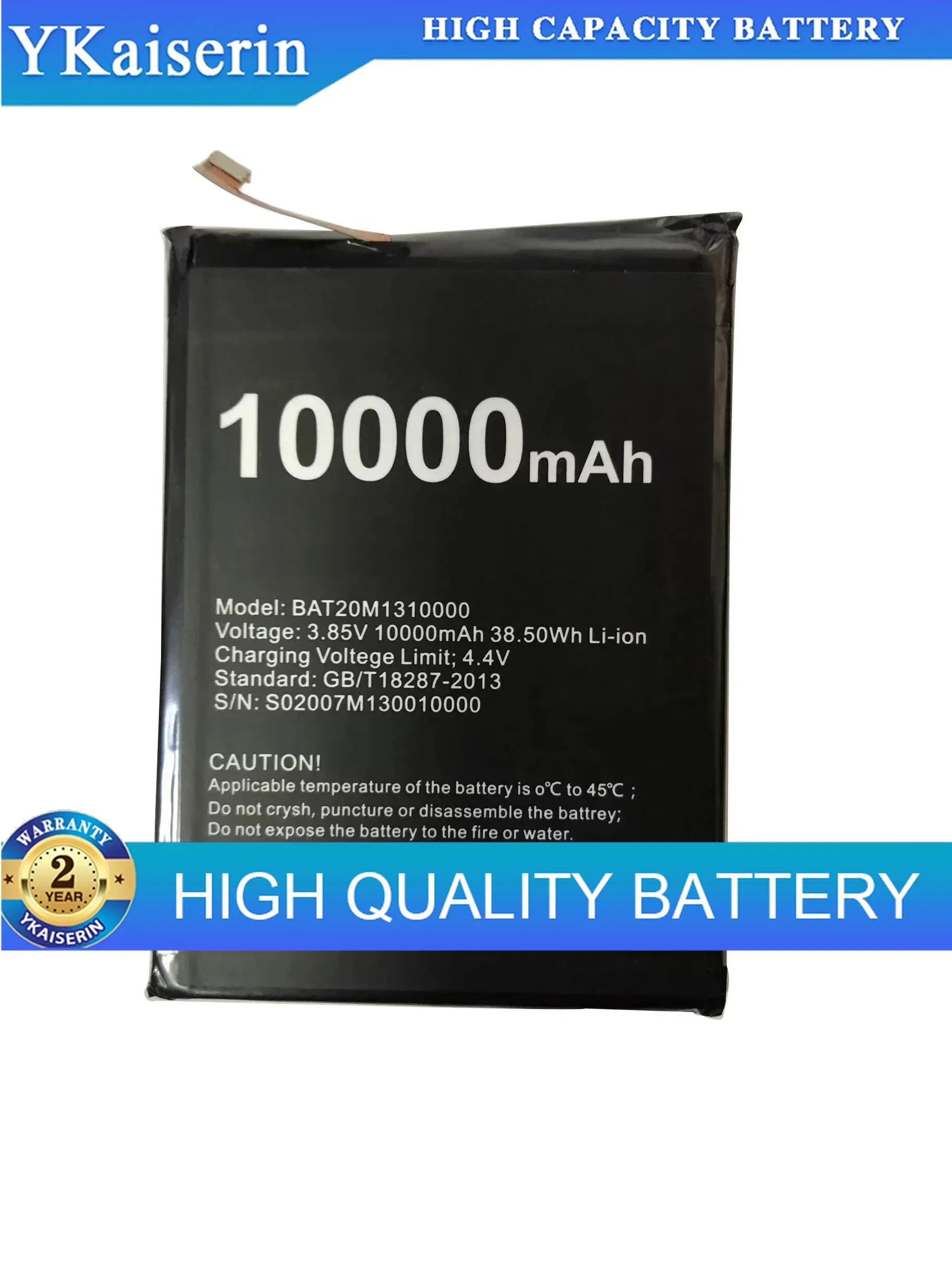 10000mAh Replacement Battery BAT20M1310000 for DOOGEE S88 Plus