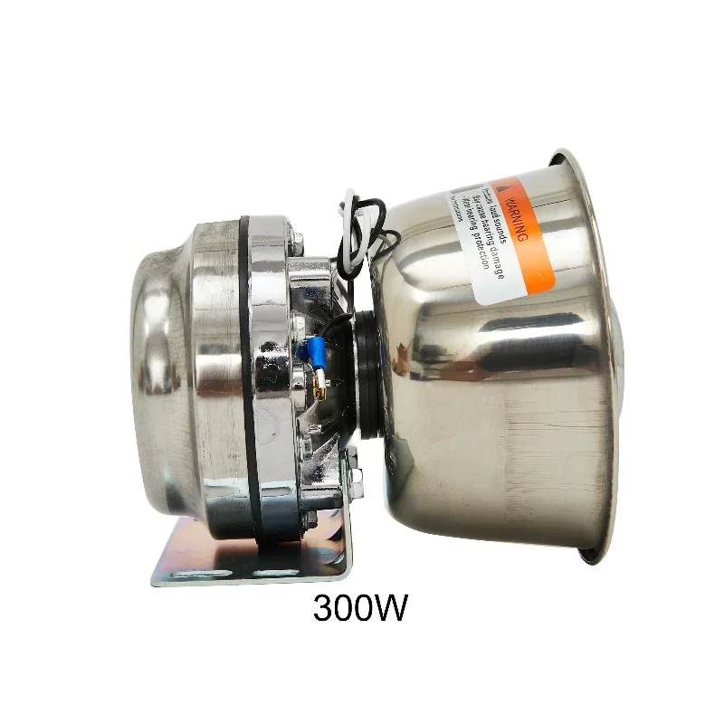 

High Quality Wholesale Dc 300W Stainless steel horn High Decibel Overspeed Warning Remind siren horn For Car