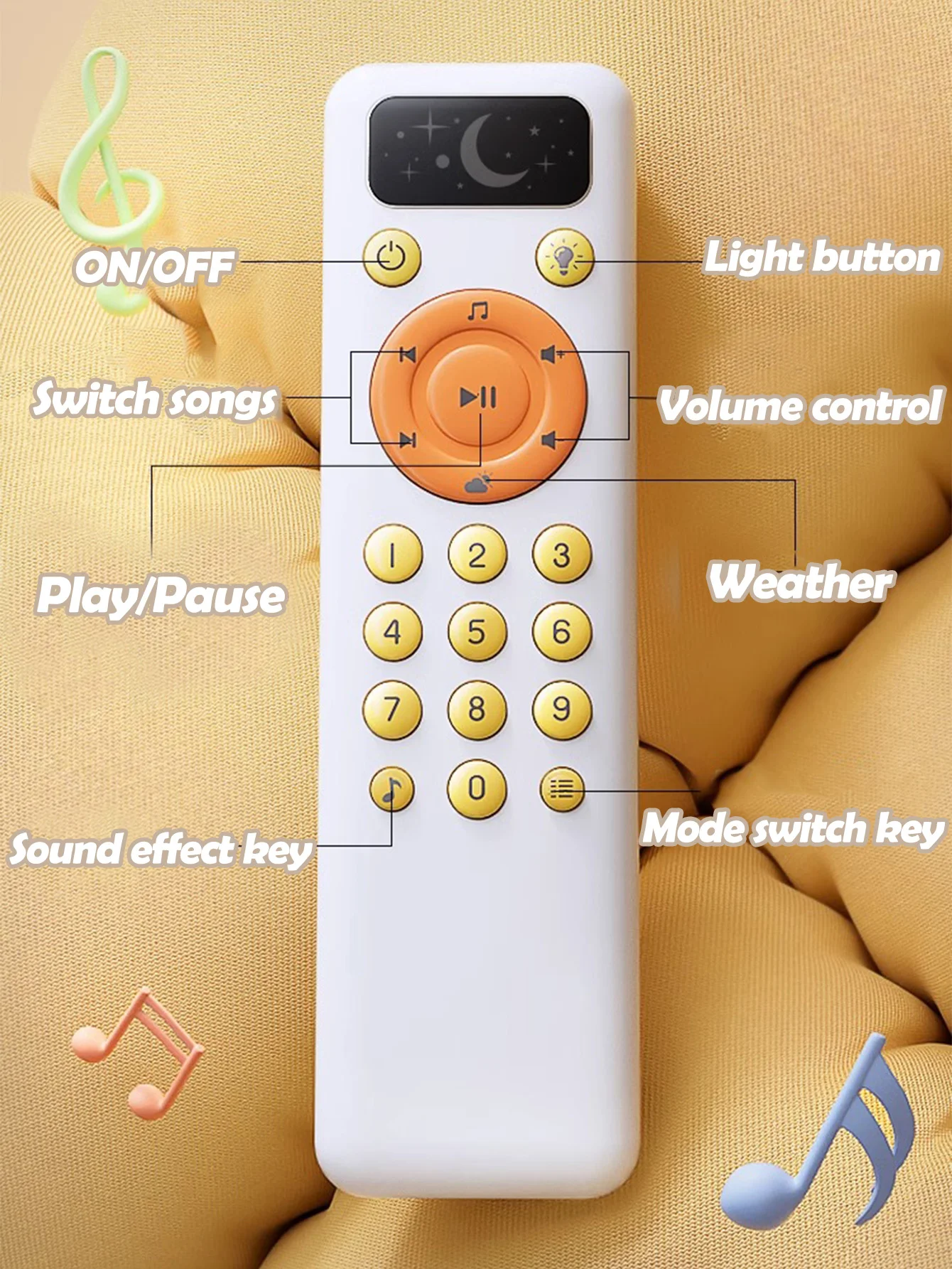 Infant Simulation TV Remote Control Toys with Music and Light Musical Baby Toy Early Education Sensory Cognitive Kids Gift
