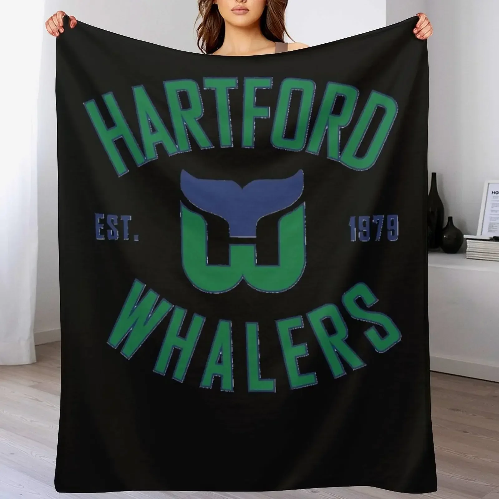 Hartford-Whalers-CT-Classic Плед для кровати Плед на заказ Одеяла для дивана-кровати