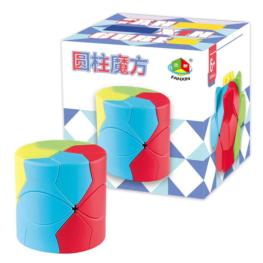 Fanxin Barrel Redi Cube Redi Cube Barrel Puzzle Tipo di cilindro Cubo senza adesivo Giocattolo magico