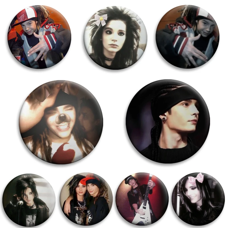 

New Retro Rock Band Tokio Hotel Bill Kaulitz Enamel Pin Gothic Rock Creative Brooch Metal Badge for Bag Clothes Shirt Decor Gift