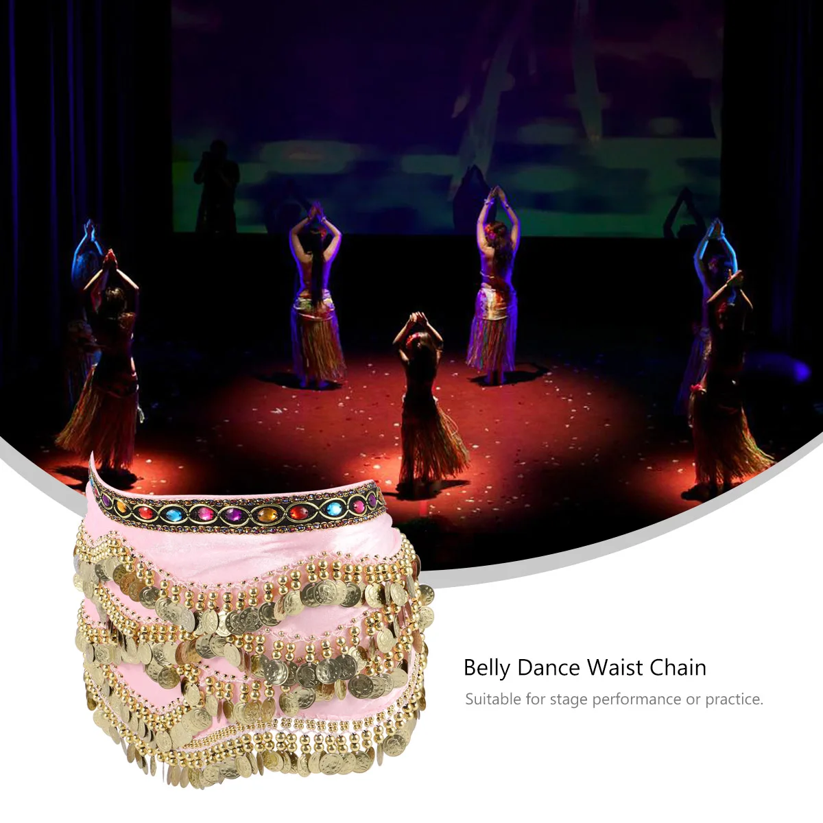 

Indian Waist Belt Belly Dance Belt Hip Scarf Women Classic Coin Design Hip Belly Dance Skirt Durable Women Skirt