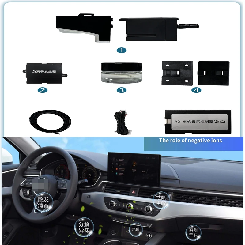 

Fragrance System Air Purification For AUDI A3L A4L A5 A6L A7L A8L Q3 Q4 Q5L Q7 Q8 2017 2018 2019 2020-2025 Fragrance Negative