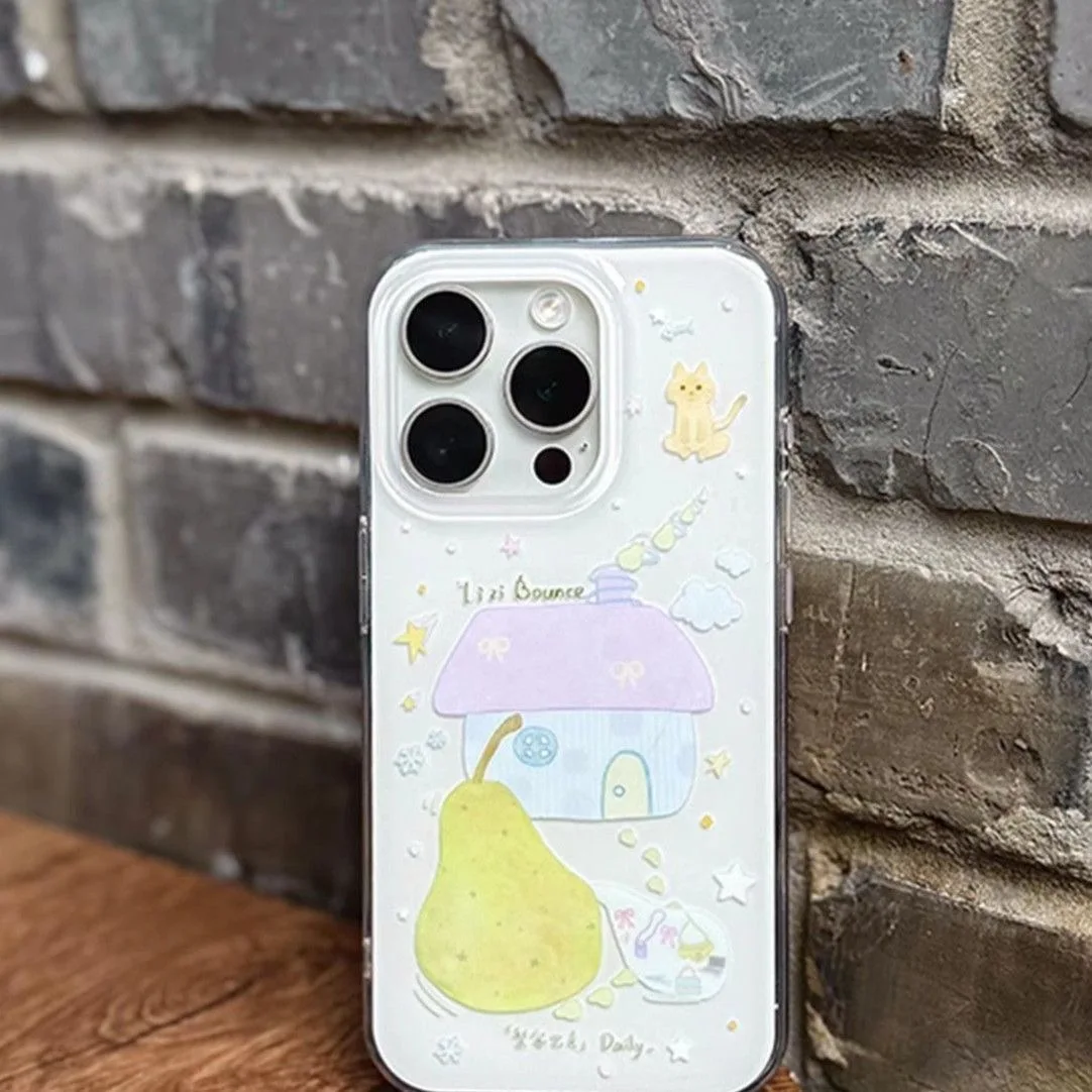

cute fruits phone case for iphone 17 pro max 16 plus 15 14 13 11 silicone back cover for iphone 12 pro xr xs x 8 7 plus se shell