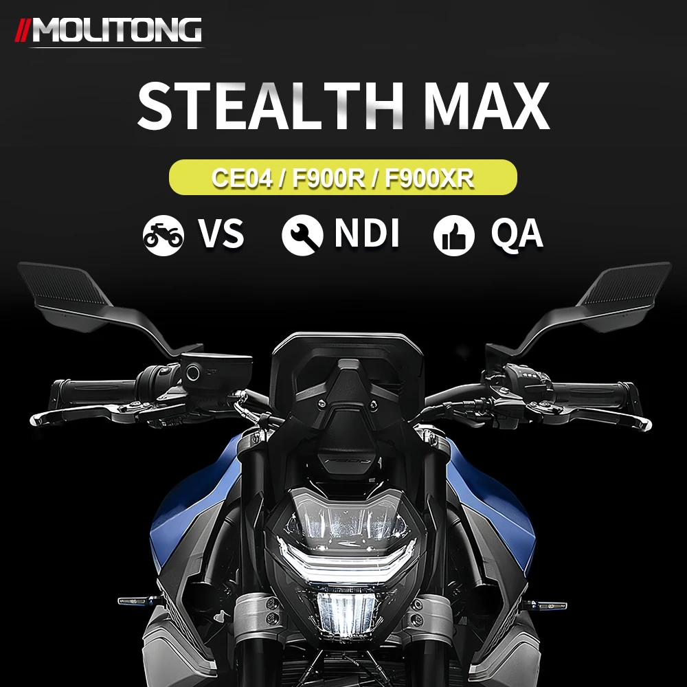 

Motorcycle Accessories Stealth Max Rearview Mirror Adjustable Winglet Mirror For BMW F900R F900XR F900 R CE 04 CE04 F 900 XR