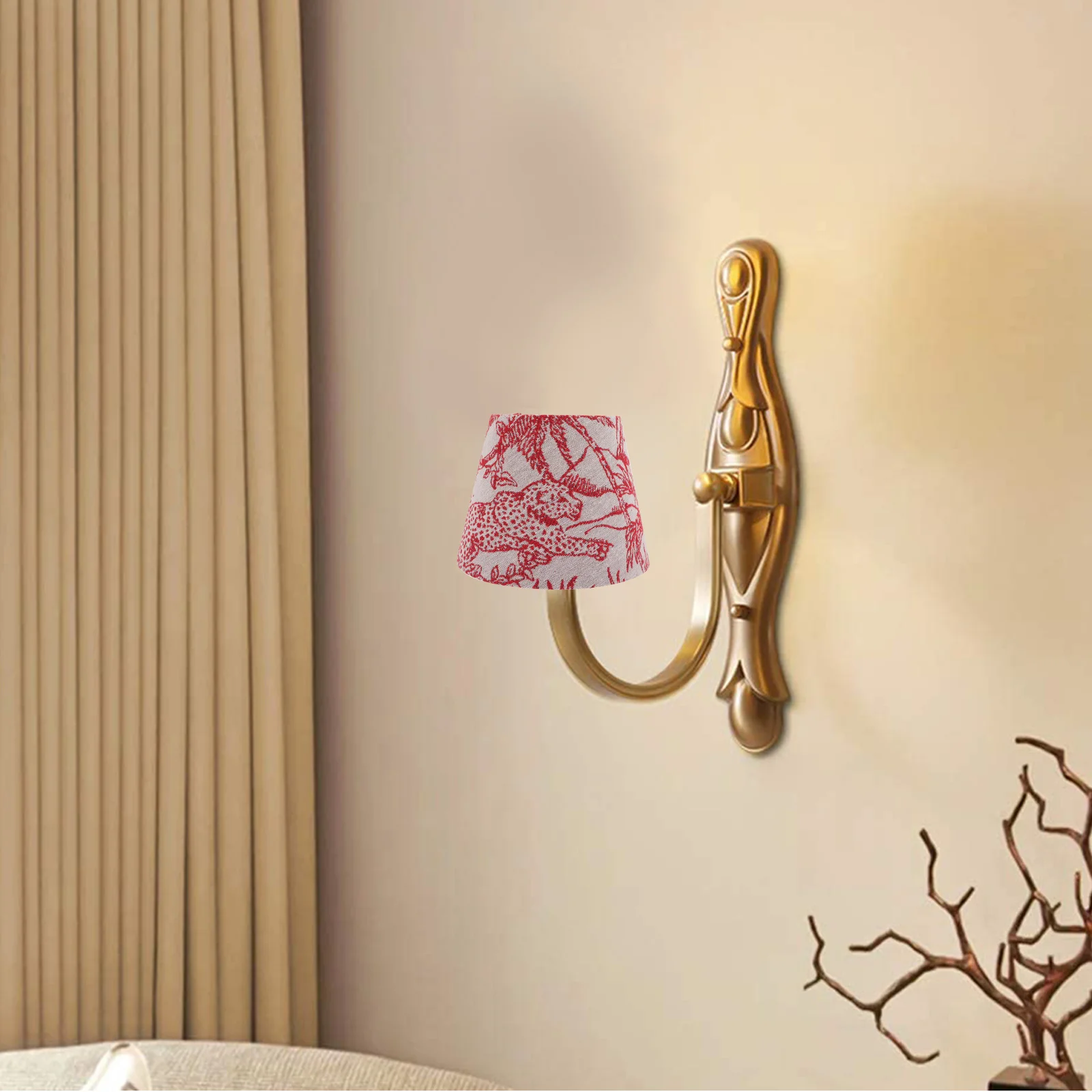 

Creative Embroidery Lamp Shade Premium Cover Decorative Fabric Lampshade For Bedroom Living Room Office E14/E27