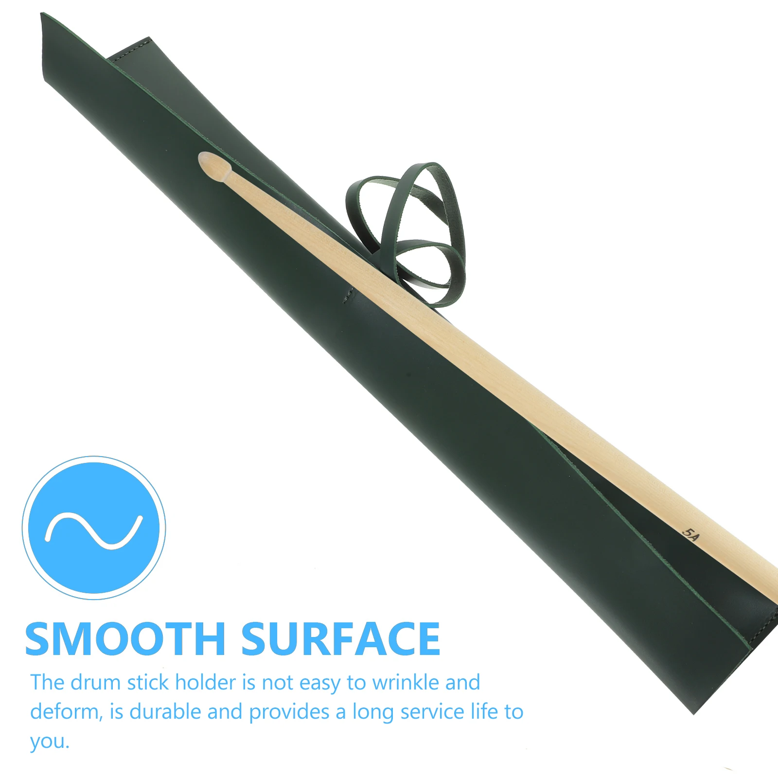

Lightweight PU Drumstick Pouch Durable Deformation Resistant Organizer for Practice and Performance Drumstick Holder