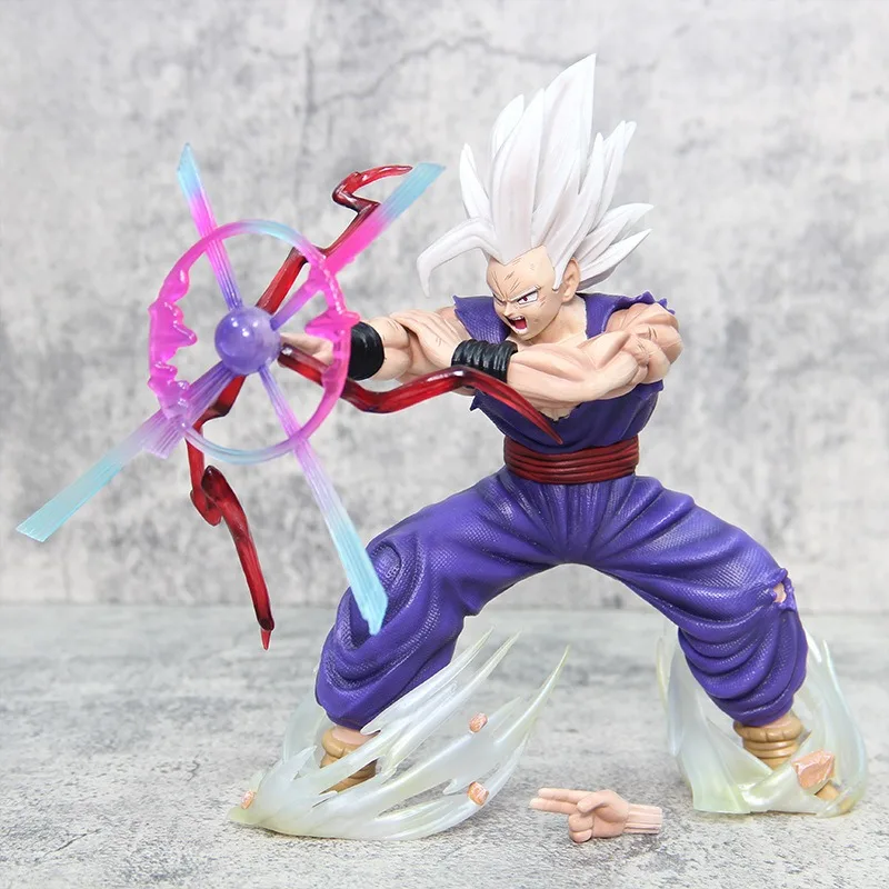 Dragon Ball 22Cm Figuur Gohan Anime Beeldje Zoon Gohan Actie Figuur Magie Guan Licht Doden Kanon Collectie Model Pop Speelgoed Cadeau