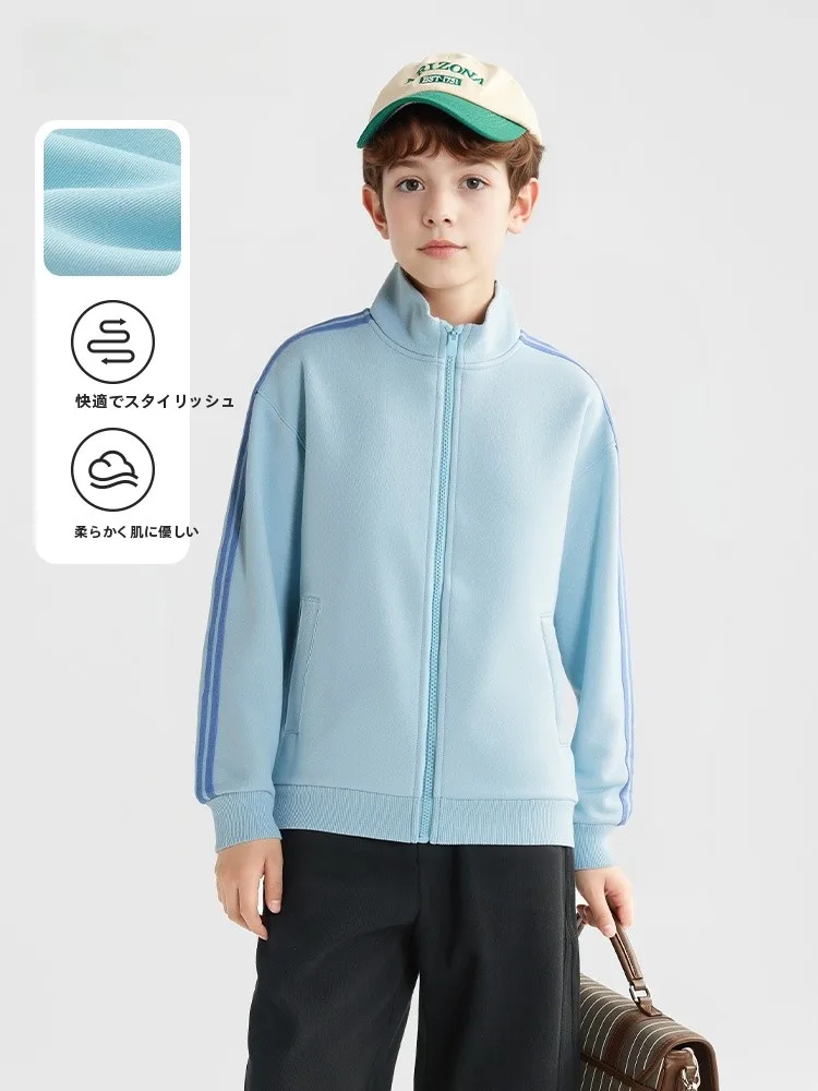 jaet-da-baseball-per-ragazzi-abbigliamento-sportivo-per-bambini-colletto-alla-coreana-top-primavera-nuovo-arrivo-caldo-antivento-casual-nylon-cotone-poliestere