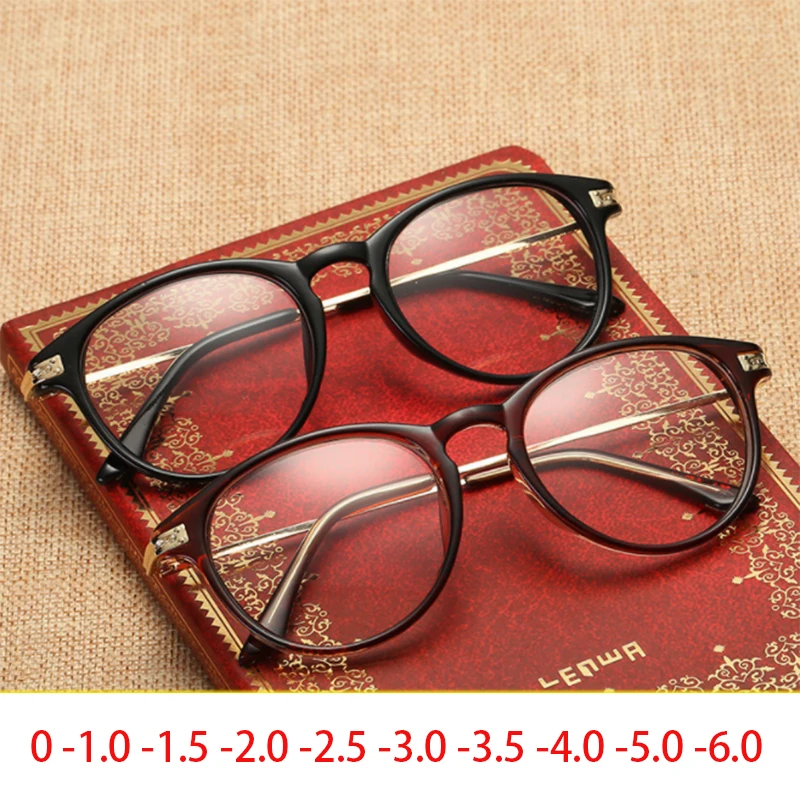 

Finished myopia glasses Men Women Eyeglasses prescription optical Lens diopters -50 -100 -200 to -600