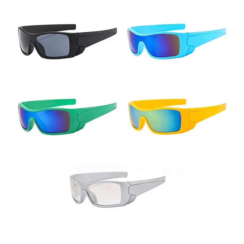 Y2K-Lunettes de soleil carrées à grand cadre pour hommes, lunettes de soleil de sport de plein air, lunettes de soleil de cyclisme, lunettes de