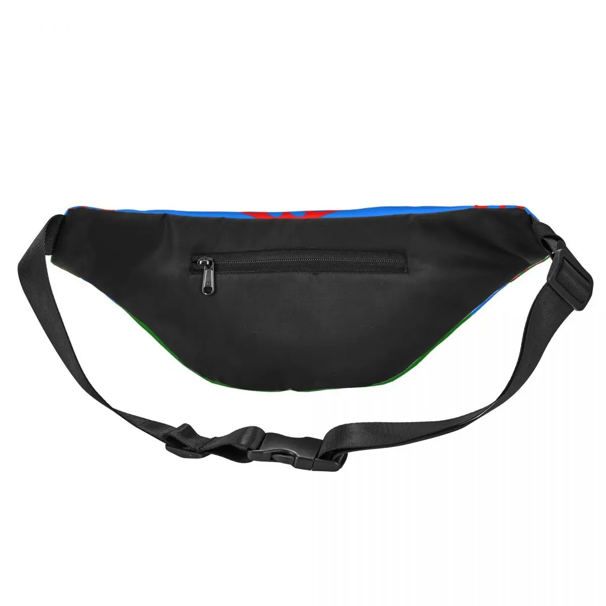 Casual Romany Fanny Pack for Travel Hiking Men Women Gypsy Flag Sling Crossbody Waist Bag Phone Money Pouch