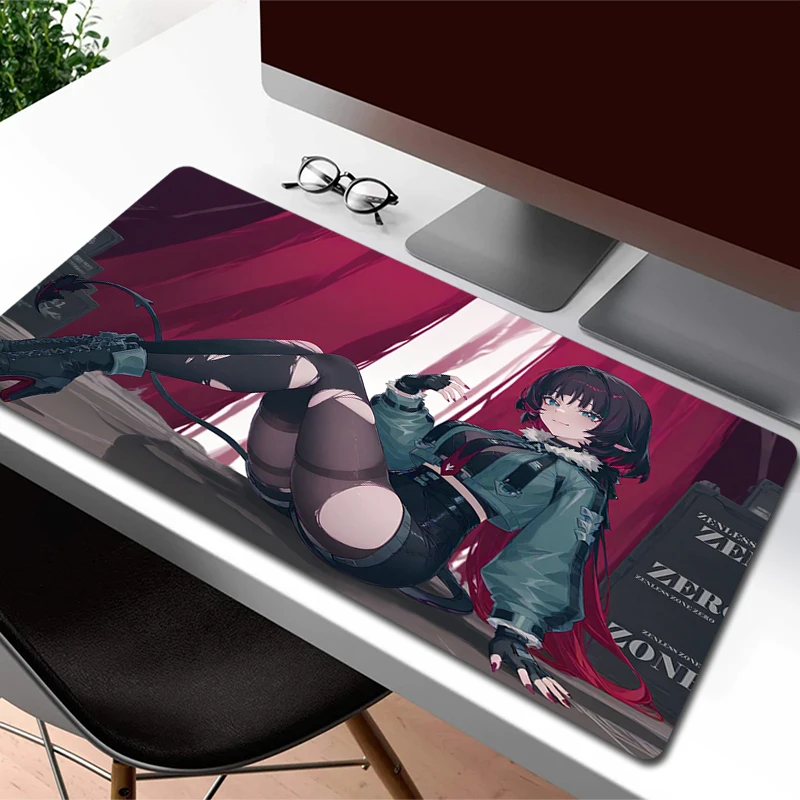 Large Non-Slip Mouse Pad Zenless Zone Zero Jane Doe Gaming Mousepad Gamer Professional Computer Mouse Mat Game Rubber Desk Mat