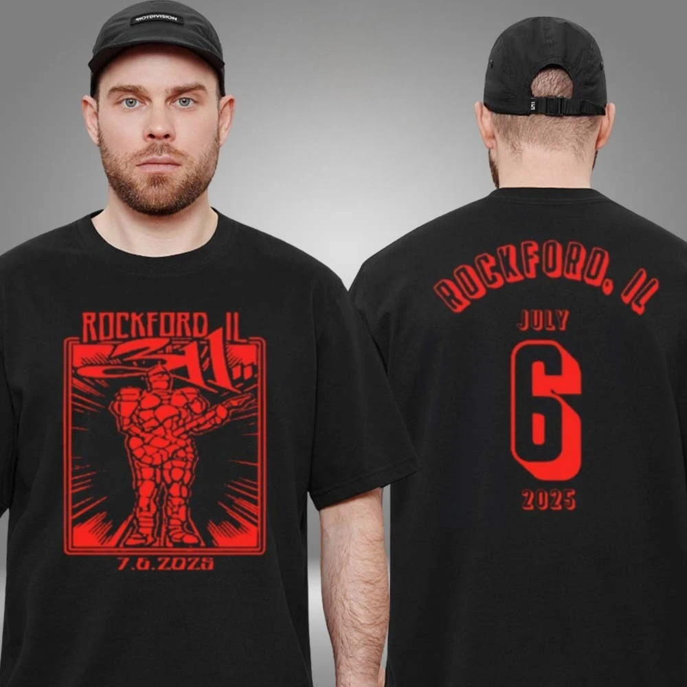 

311 Band At Hard Rock Casino in Rockford IL on July 6th 2025 Two Sided Unisex T-Shirt High-end Luxury Is for Both Men and Women