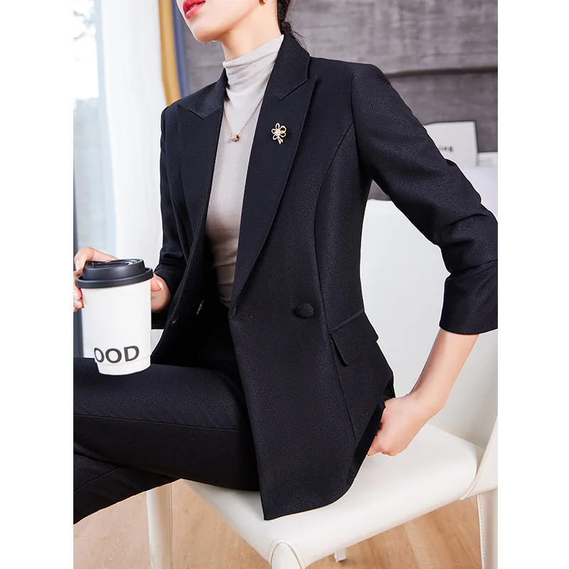 Autumn and Winter New Suit Suit Women's Fashionable Korean Style High Sense Casual Business Attire Temperament Goddess Style Sui