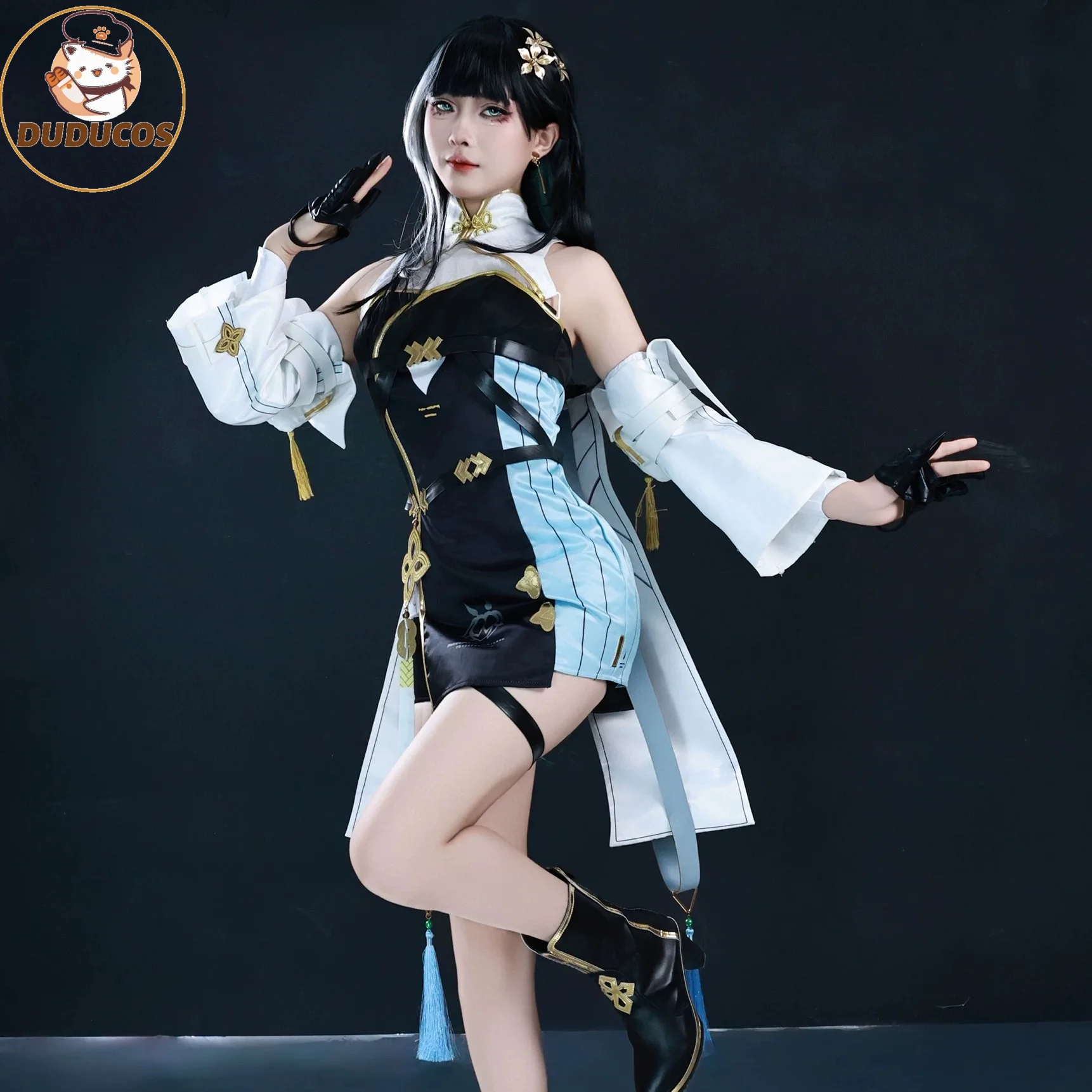 Wuthering Waves Baizhi Cosplay Kostuum Pruik Bai Zhi Jurk Anime Game Cosplay Halloween Party Clothings Vrouwen Fancy Sexy Outfit