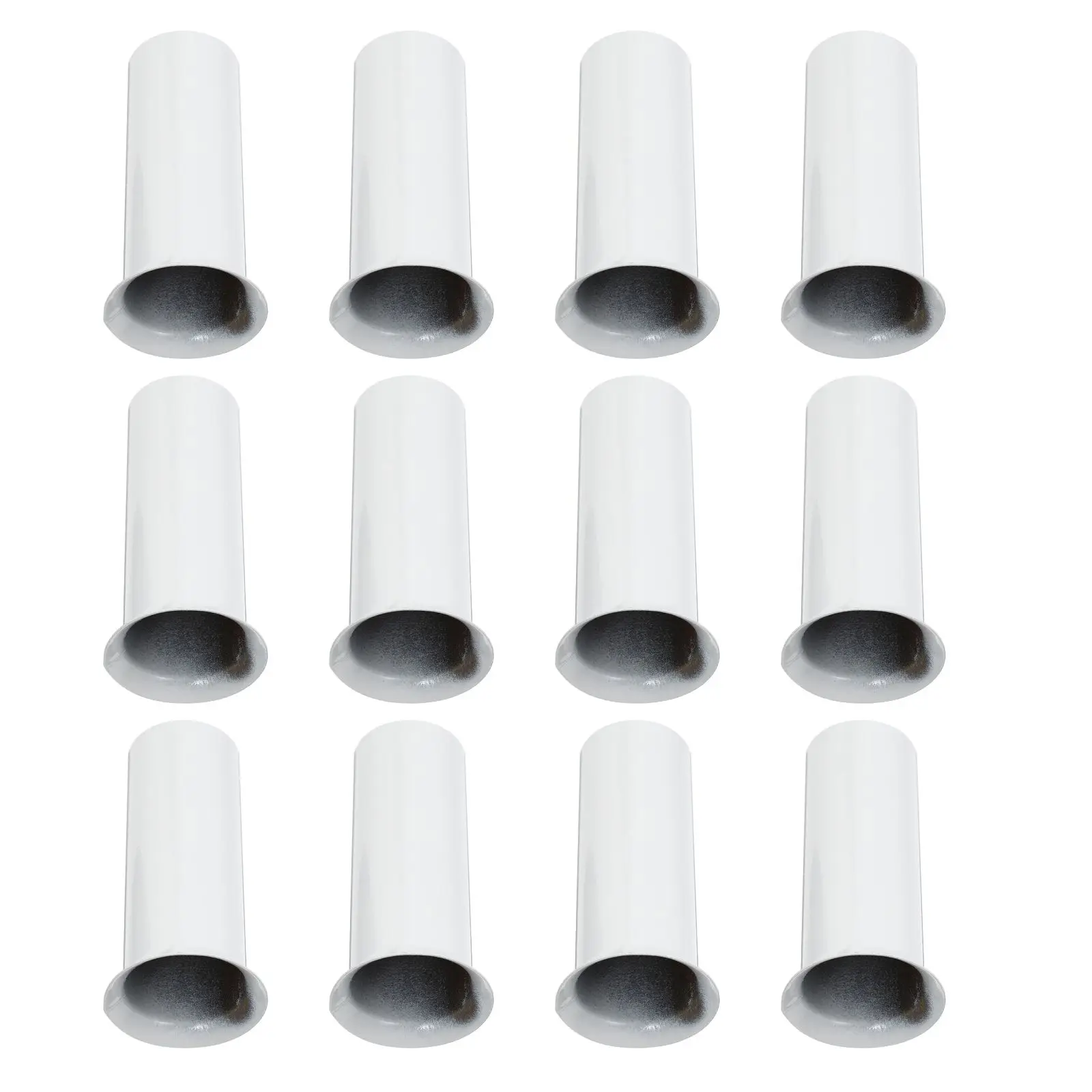 

12 Pcs Crystal Ch eliers Lamp Base Sleeve White Color 30x80mm Lighting Parts Iron Tube Holder Socket Retro Style
