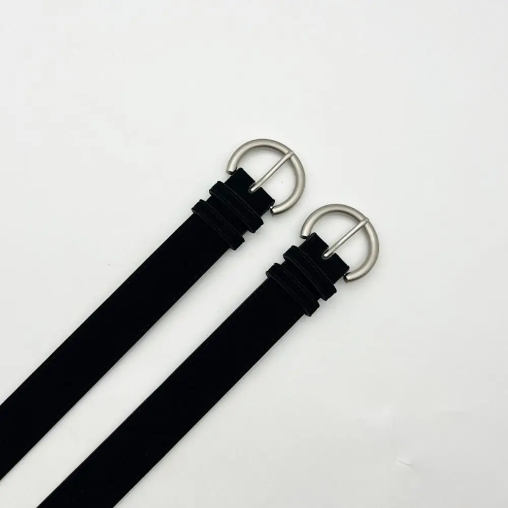 

Fashion Pin Buckle Suede Leather Belt Casual Luxury Design Business Waist Belt Retro Waistbands For Women