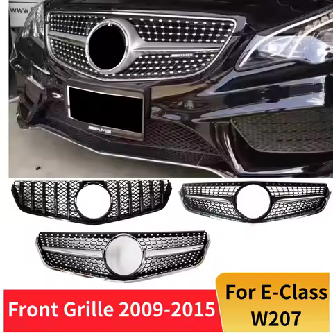 Front Inlet Grille Bumper Grill Middle Grid Mesh Tuning Accessories Styling For Mercedes Benz E Coupe W207 C207 A207 2009-2016