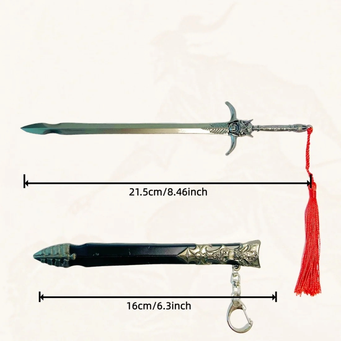 Épée Katana en métal diable May Cry Yamato, 8.5 pouces, couteau de samouraï Ninja Original, sabre Katana japonais, accessoires de Cosplay, jouet accessoire