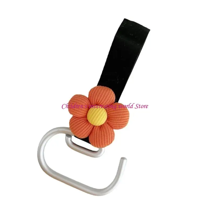 Baby Pram Hook Hanging para bolso pañal colgante Purso 360 grados Cotting MultiFuntion Flower Pushir Soporte 425F