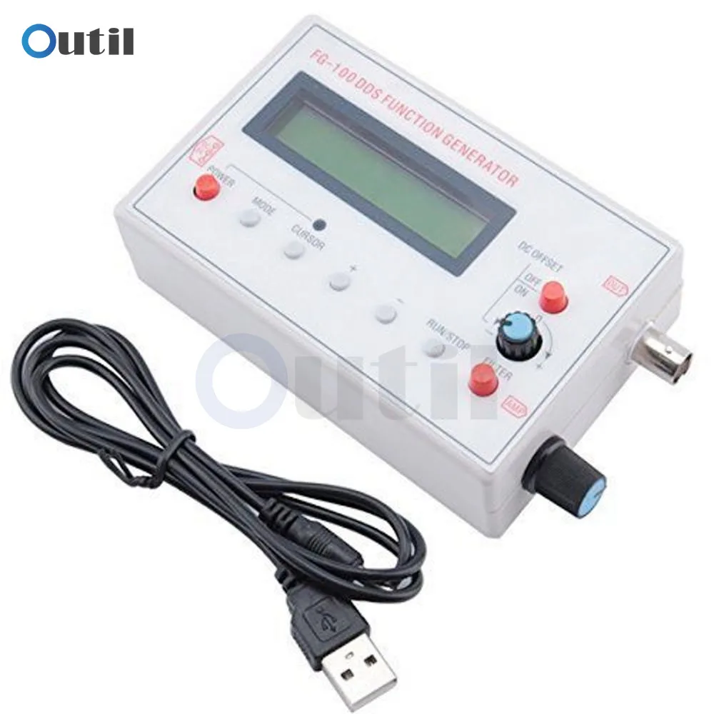 FG-100 FG-200 Frequency Counter DDS Function Signal Generator Signal Source Module 1HZ-500KHZ 0.01Hz - 500KHz with Antenna