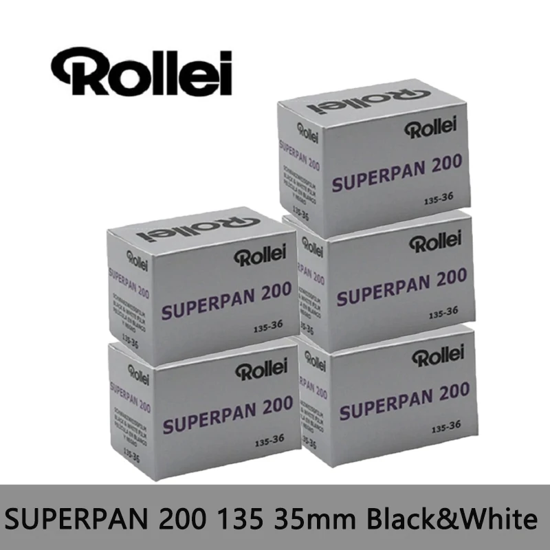 الأصلي Rollei SUPERPAN 200 135 1/3/5/9 لفات 35 مللي متر أبيض وأسود فيلم سلبي (36 التعرض/لفة) المهنية لكاميرا فيلم 135