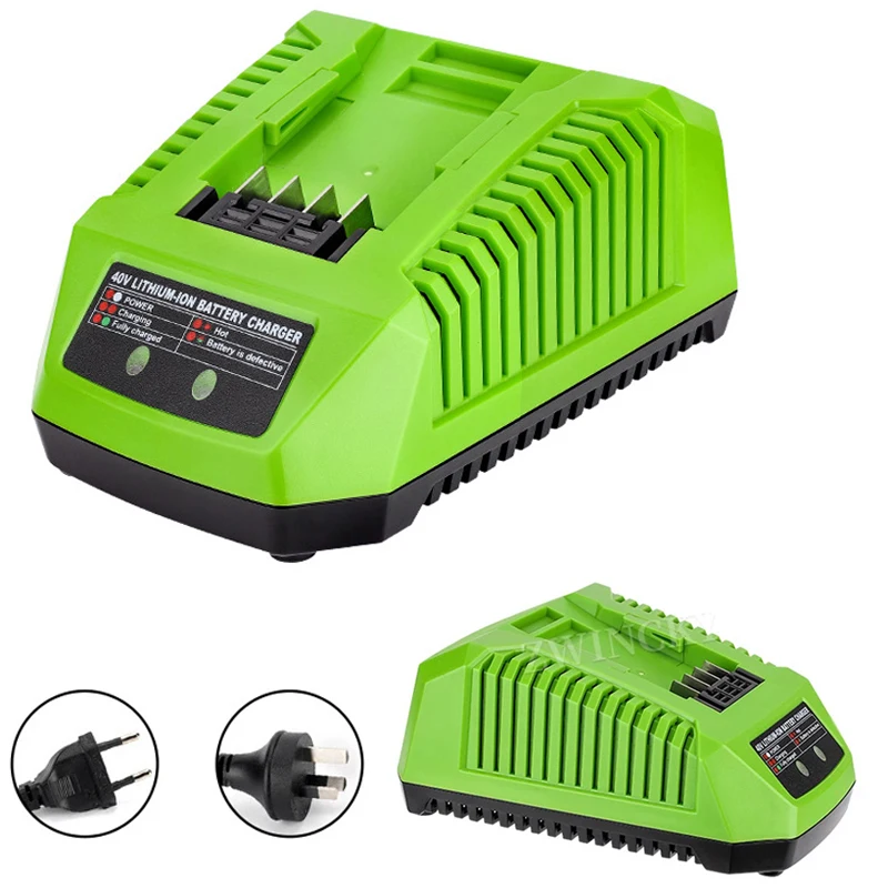 Battery Charger For Greenworks 40V Li-ion Battery 29482 29462 29472 2938302 BAF702 L-300 BAF704 BAF705 G-MAX Power Tools