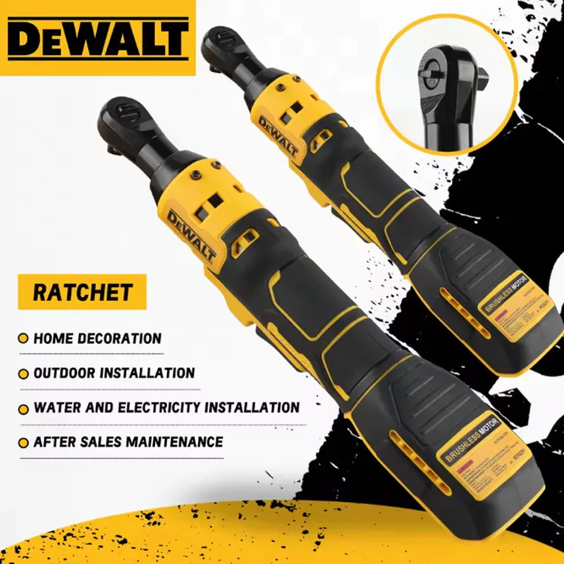 

Аккумуляторный угловой гайковерт DEWALT DCF512 1/2 дюйма с регулируемой скоростью, бесщеточный, с LED-подсветкой, на батарейках