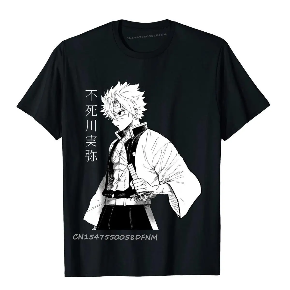 T-shirt en coton pour garçon, haut classique, humoristique et Normal, avec Photo de Sanemi Demon, Anime, Premium, Style japonais