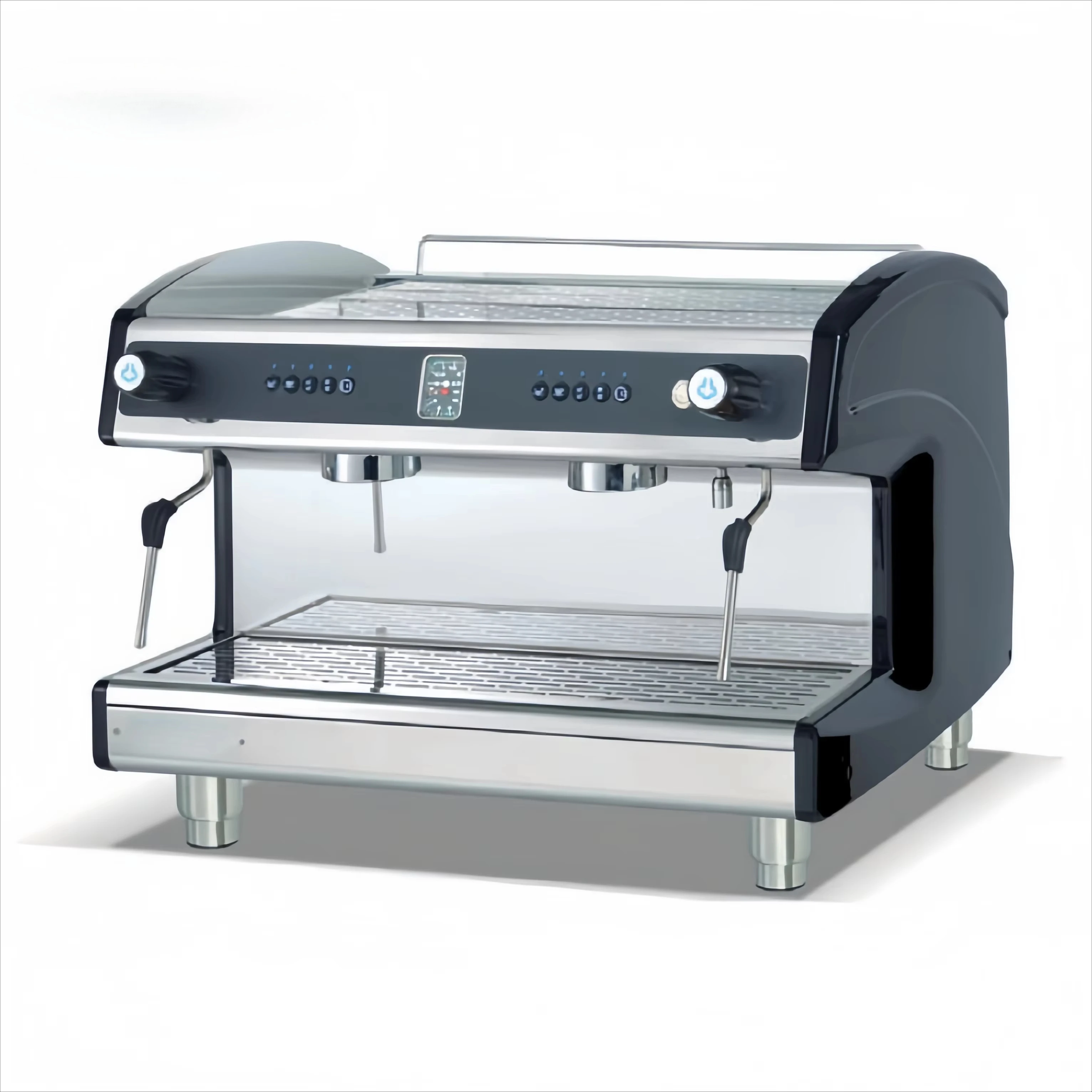 Double Head Espresso Coffee Machine Semi Automatic Coffee Machine French Press Commercial Coffee Maker