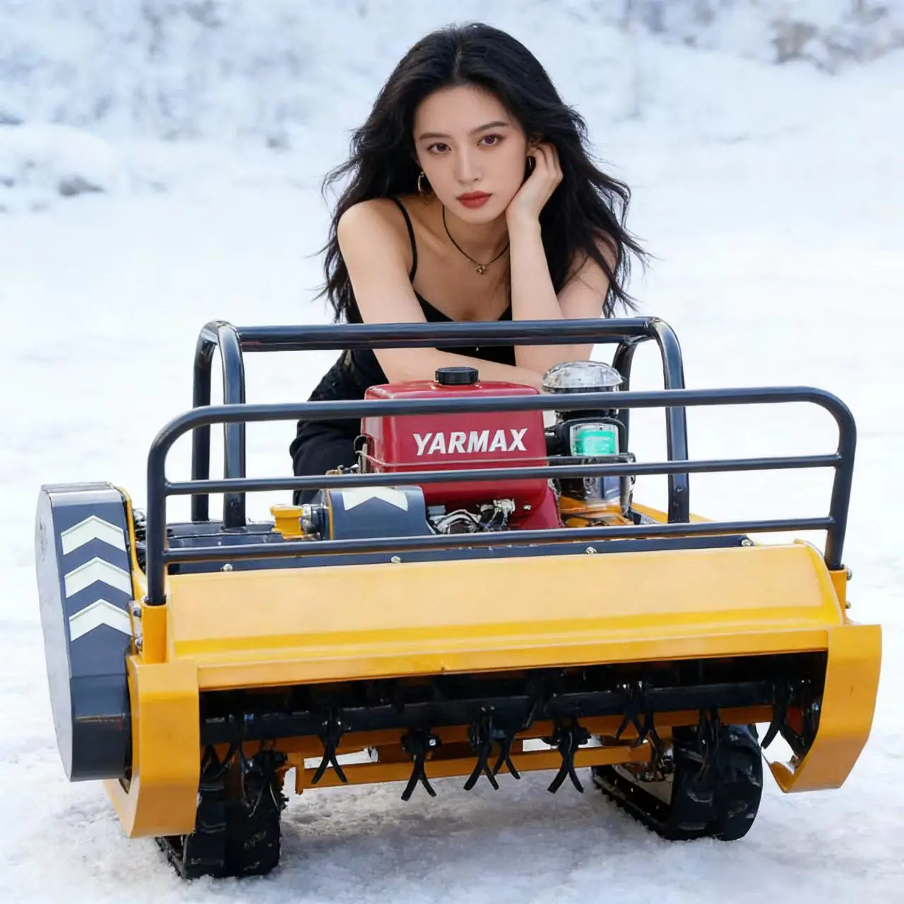 

Индивидуально настраиваемая высокоэффективная промышленная газонокосилка с дистанционным управлением, гибридным двигателем и регулируемой высотой стрижки