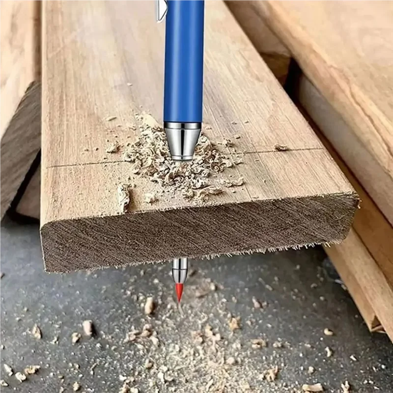 2.8mm Built-in Sharpener Solid Carpenter Pencil Long Head Mechanical Pencil Multifunctional Woodworking Deep Hole Marking Tool