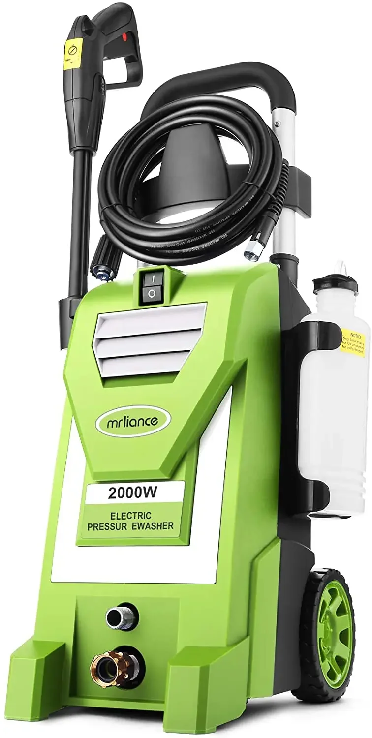 3800 PSI Electric High Pressure Washer For Cleaning Cars Houses Driveways Fences Patios Garden