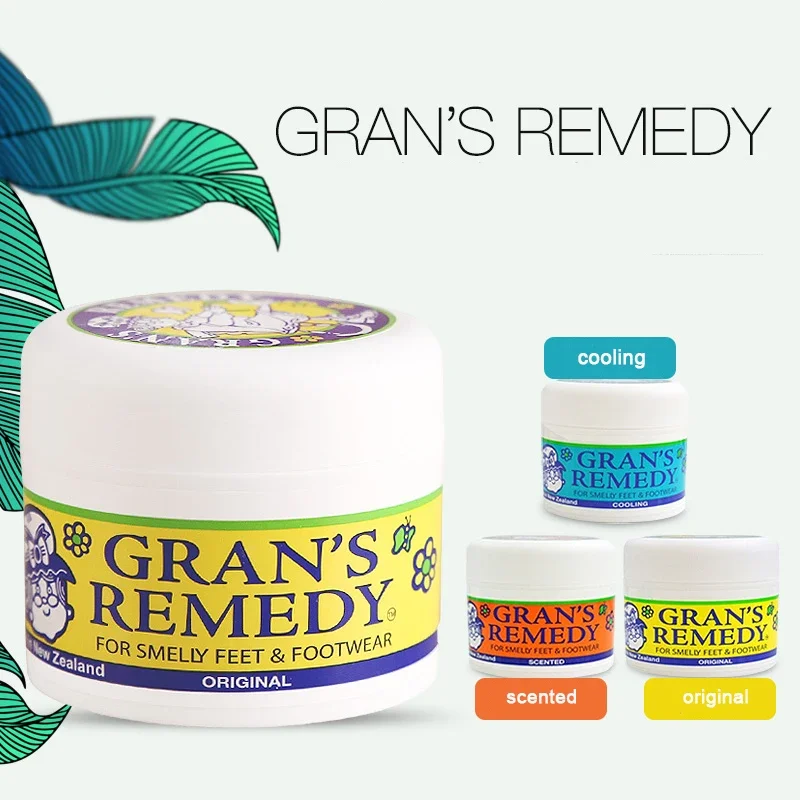 

(Оригинальный, охлаждающий и ароматизированный) Порошок для ног Grans Remedy для умных ног и обуви 35 г/50 г