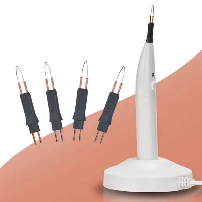 1 set 4 Tips Tooth And Gum Cutter Dental Gutta Percha Cutting Wireless Charging Socket Heating System Dentist Tools Equipment