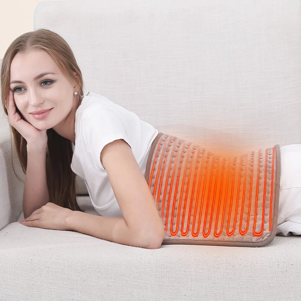 Almohadilla calefactora eléctrica para UE/EE. UU., calentador impermeable para invierno, Abdomen, hombros, espalda, alivio del dolor, manta de fisioterapia, estera cálida para sofá cama