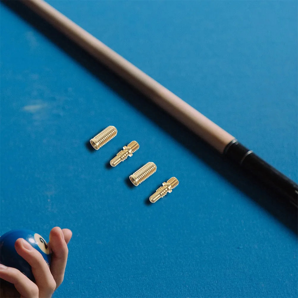 

5Sets Billiard Cue Joint Adapter Screw Copper Pool Cue Extension Connector Secure Fit Comfortable Grip Versatile Use At Home Or